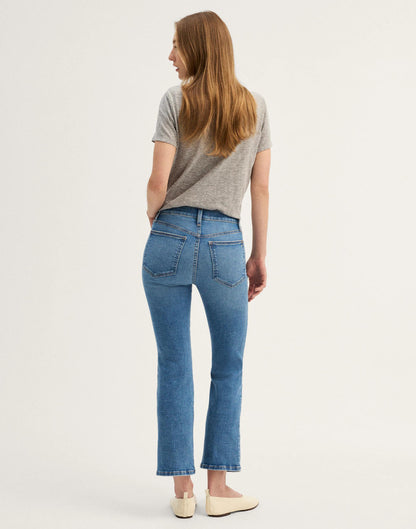 Madewell The Flare Crop Jean in Super Stretch Denim