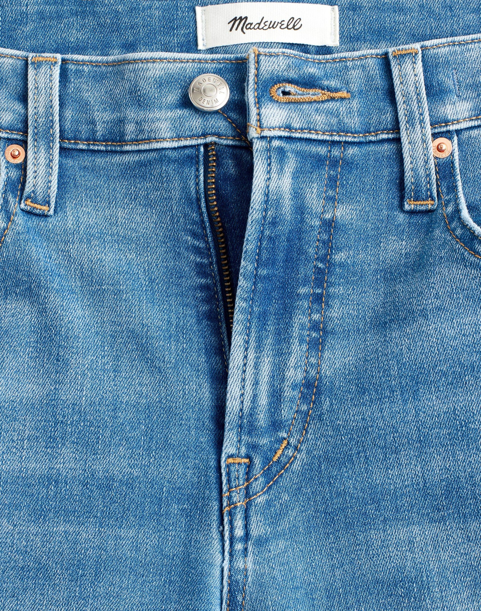 Madewell The Flare Crop Jean in Super Stretch Denim