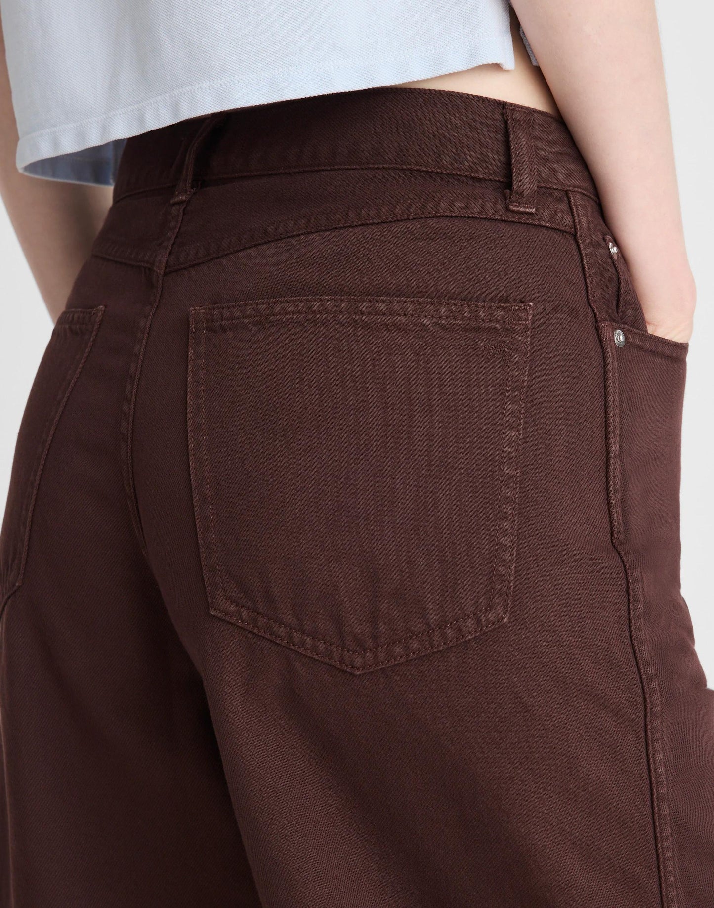 Madewell The V-Waist Bermuda Short in Airy Denim