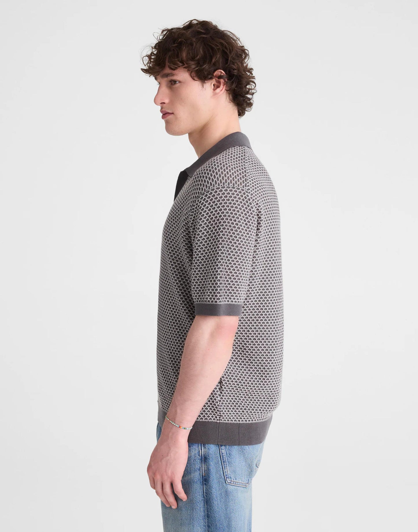 Madewell Johnny-Collar Sweater Polo
