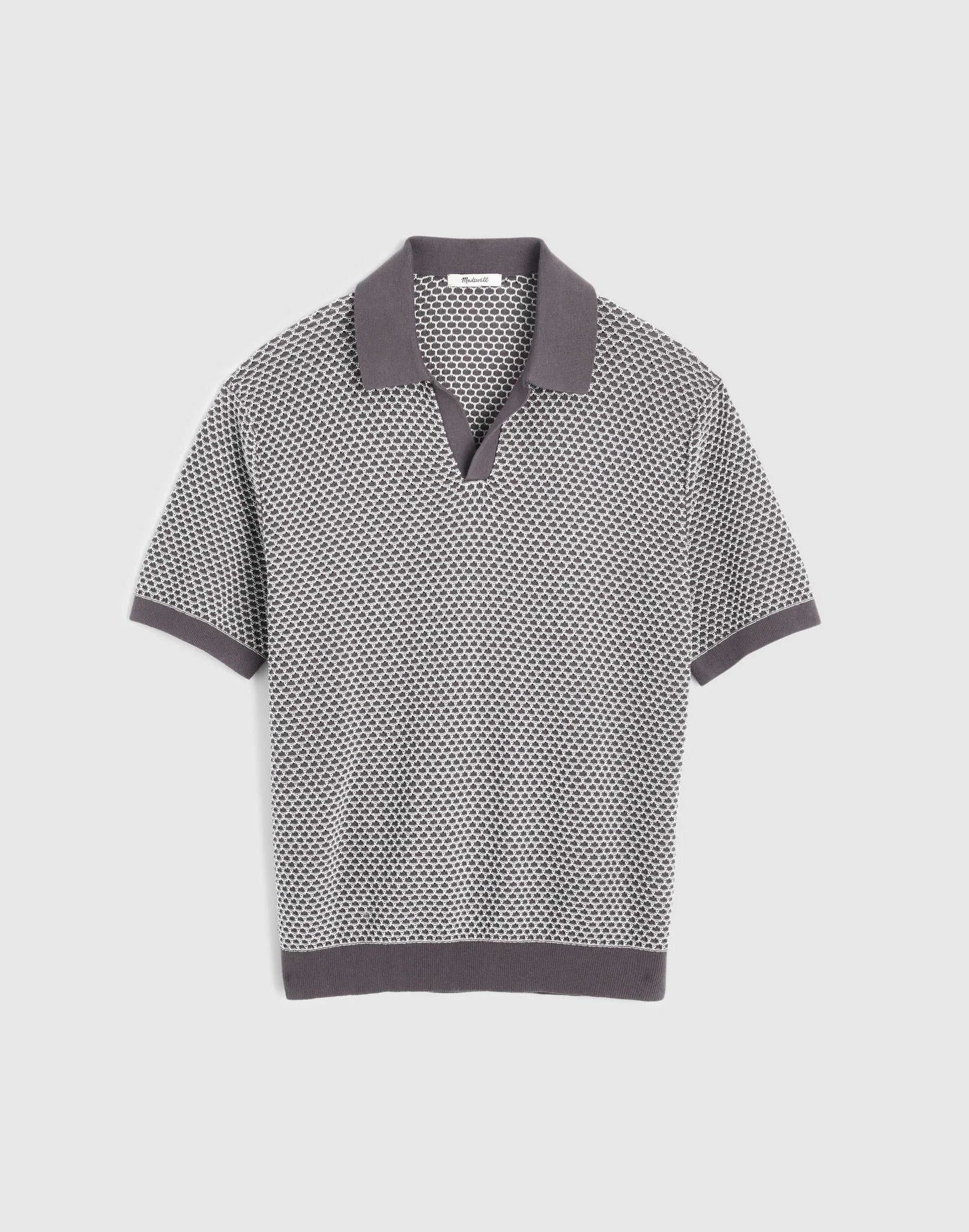 Madewell Johnny-Collar Sweater Polo