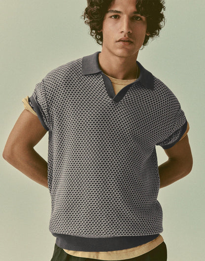 Madewell Johnny-Collar Sweater Polo