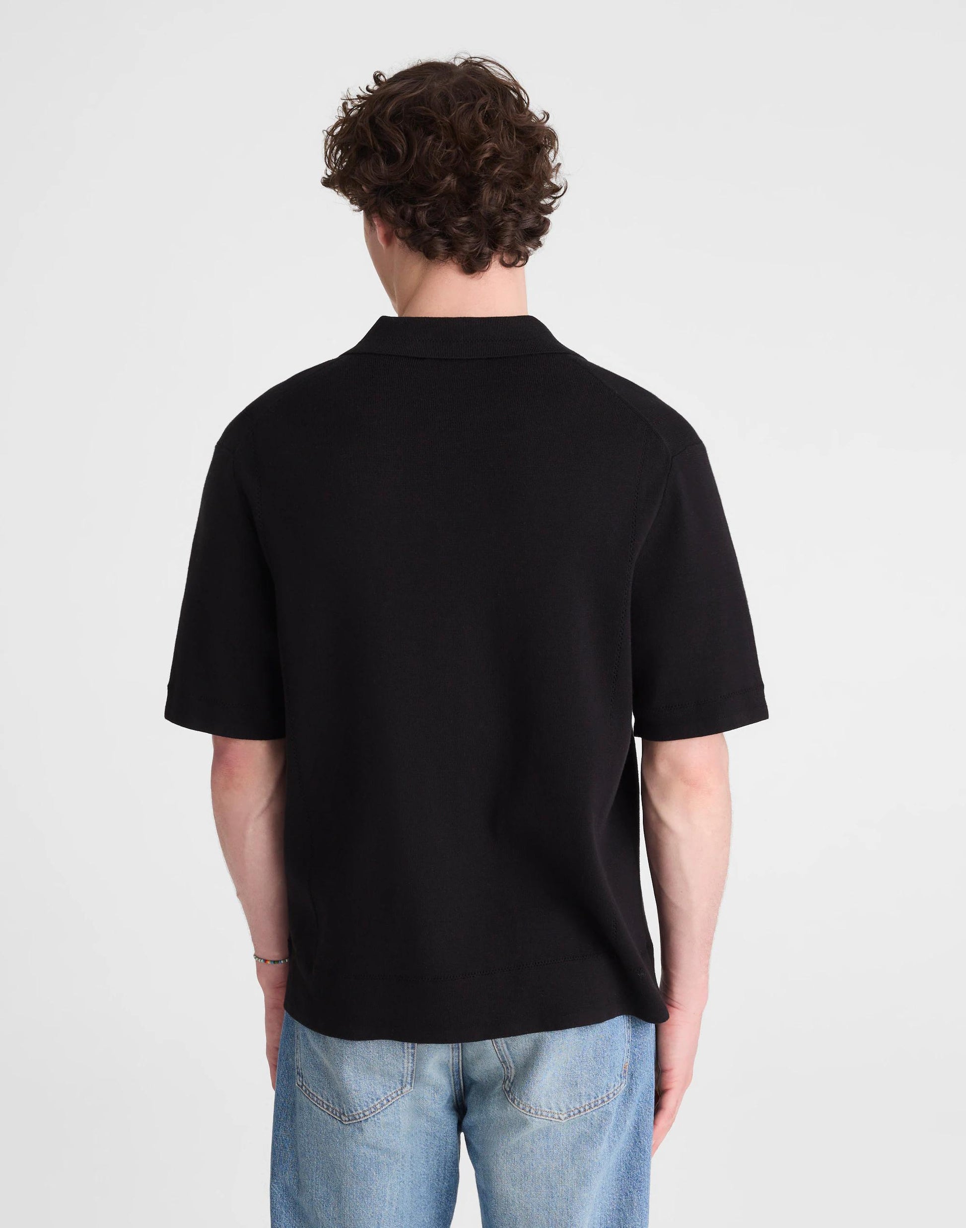 Madewell Knit Short-Sleeve Boxy Shirt