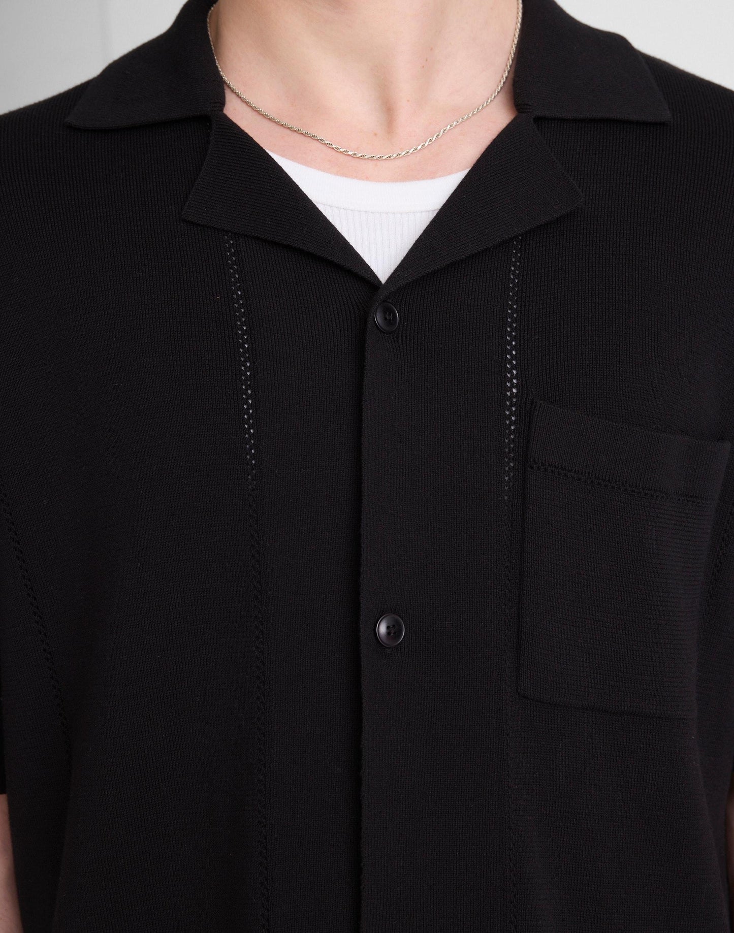 Madewell Knit Short-Sleeve Boxy Shirt