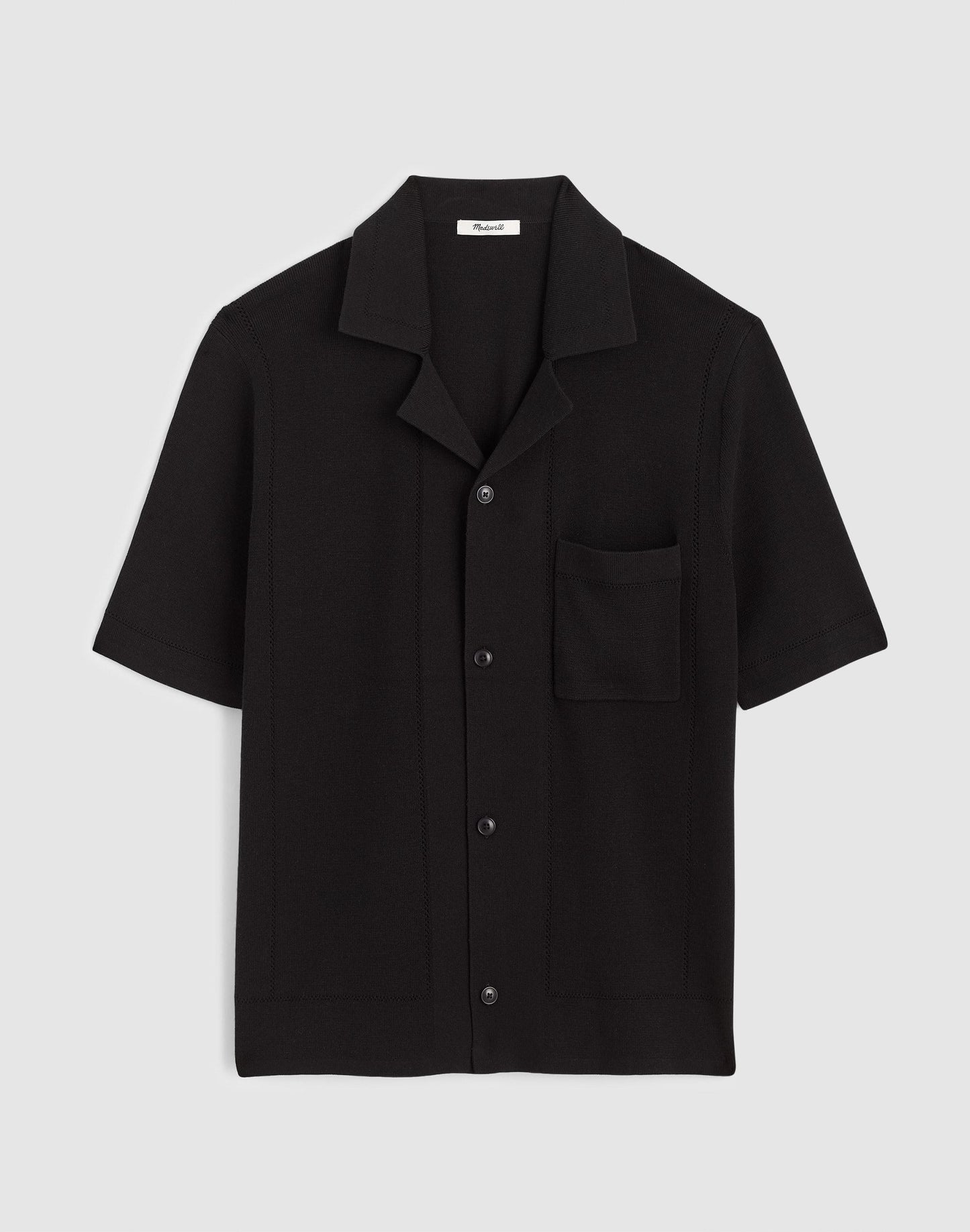 Madewell Knit Short-Sleeve Boxy Shirt