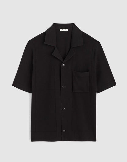 Madewell Knit Short-Sleeve Boxy Shirt
