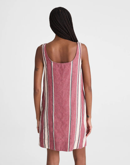 Madewell Scoopneck Mini Shift Dress in 100% Linen