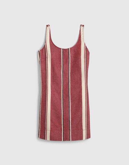Madewell Scoopneck Mini Shift Dress in 100% Linen