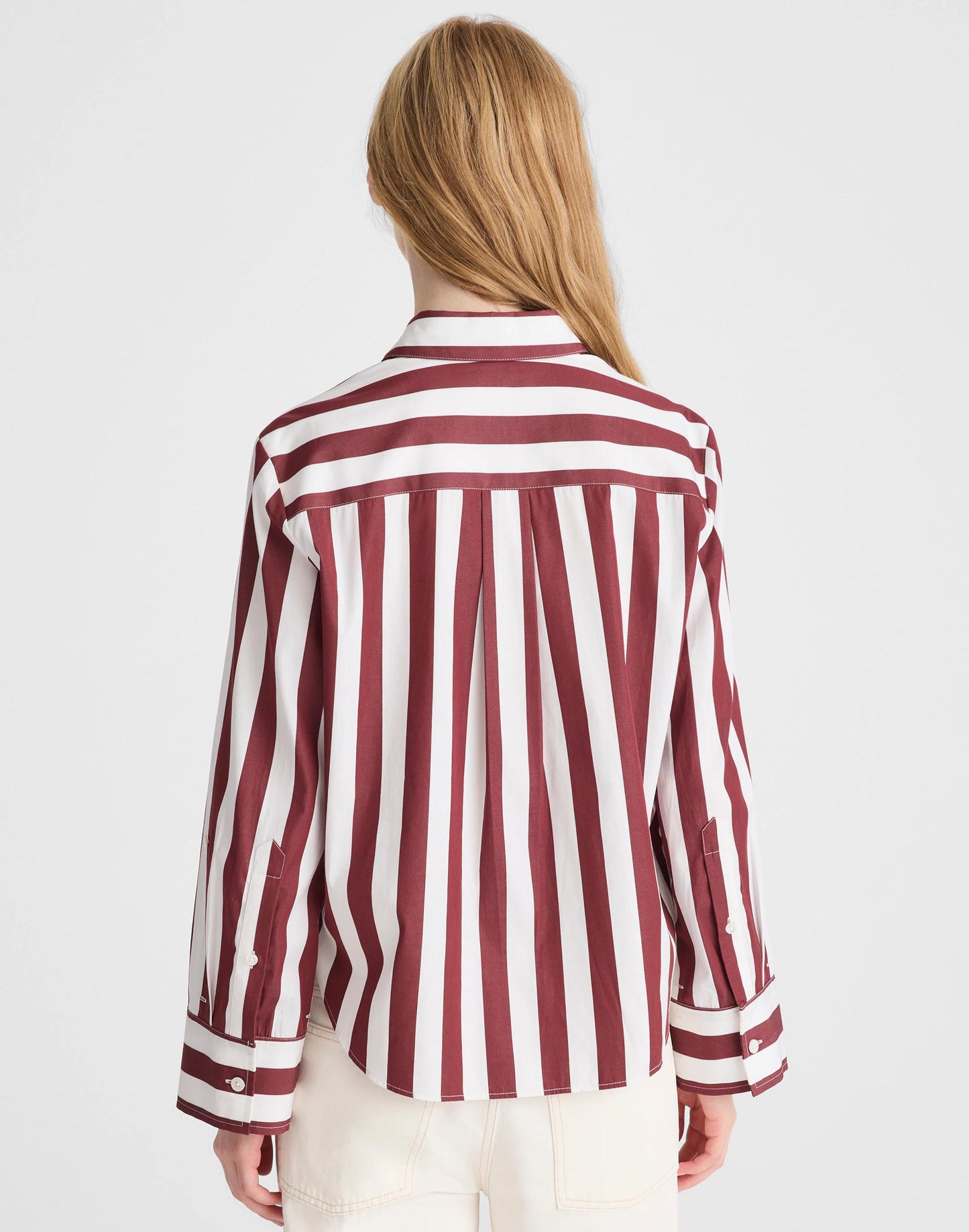 Madewell The Signature Y-Neck Shirt in Poplin