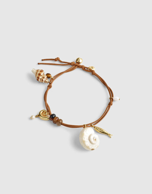 Madewell Semiprecious Leather Charm Anklet