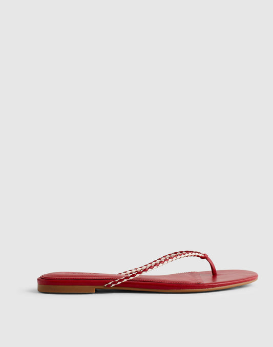 Madewell The Iggy Braided Thong Sandal