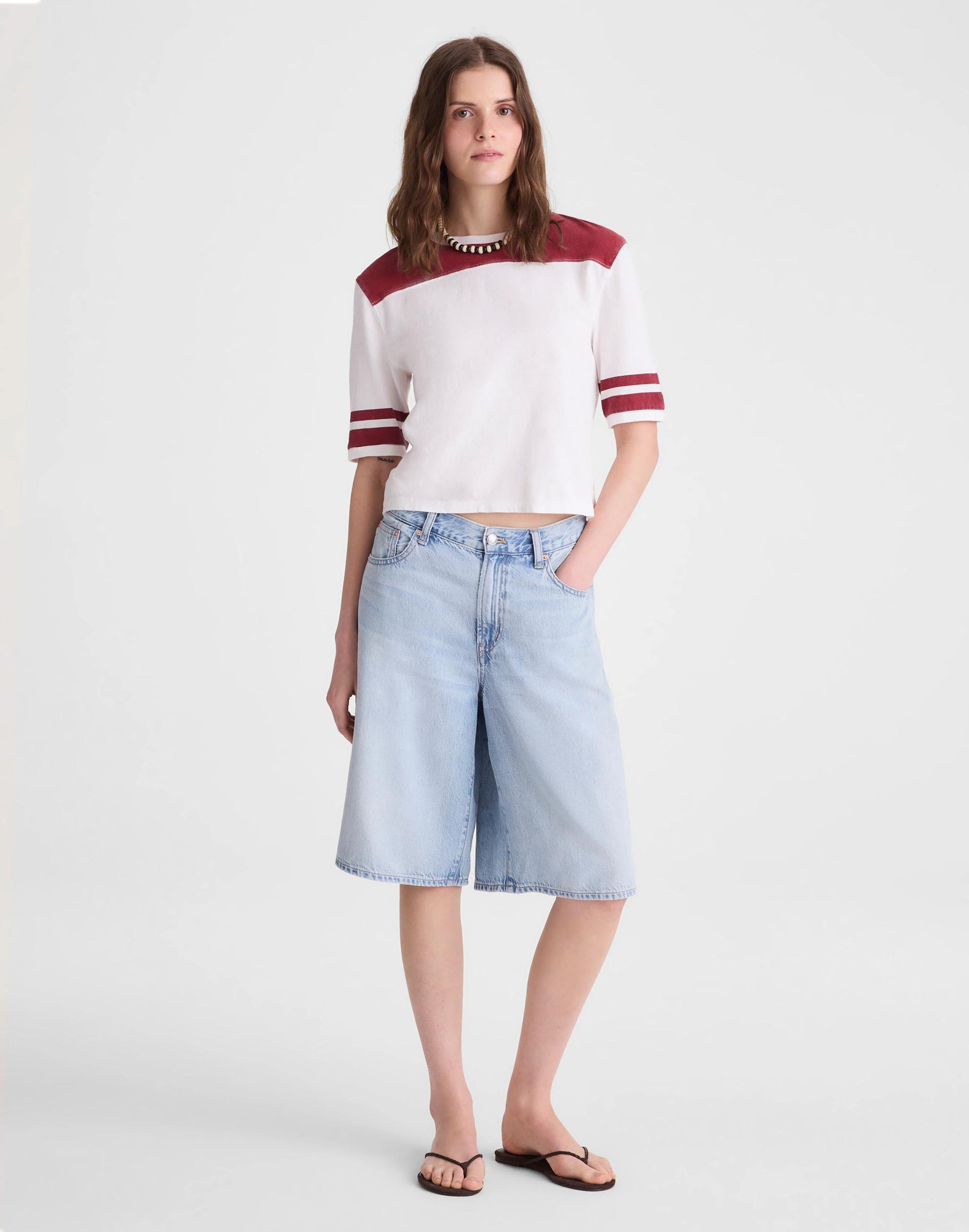 Madewell The Relaxed Varsity Tee in Vintage Jersey
