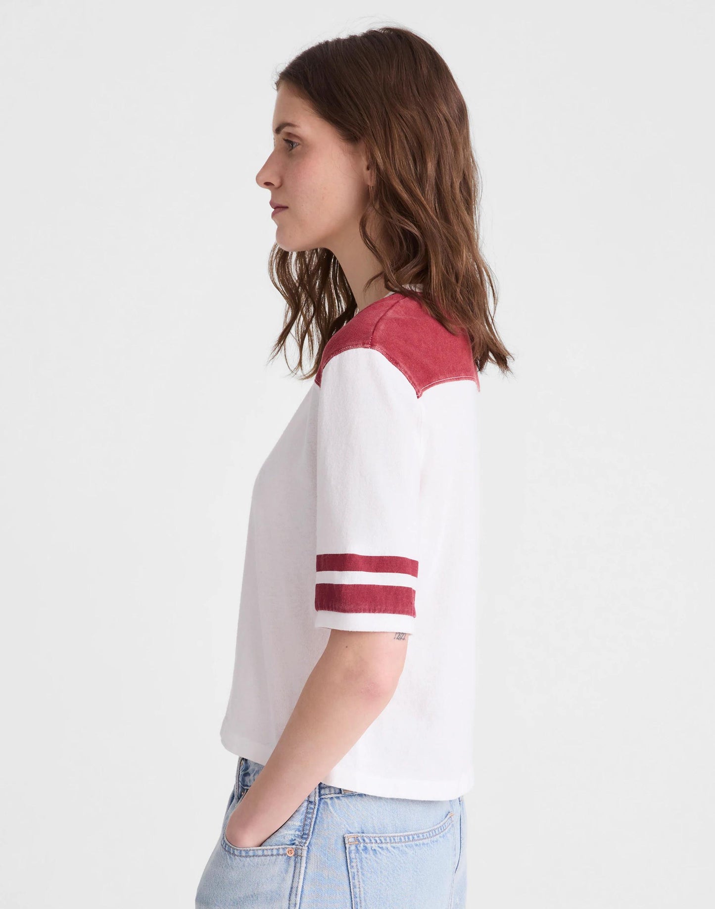 Madewell The Relaxed Varsity Tee in Vintage Jersey