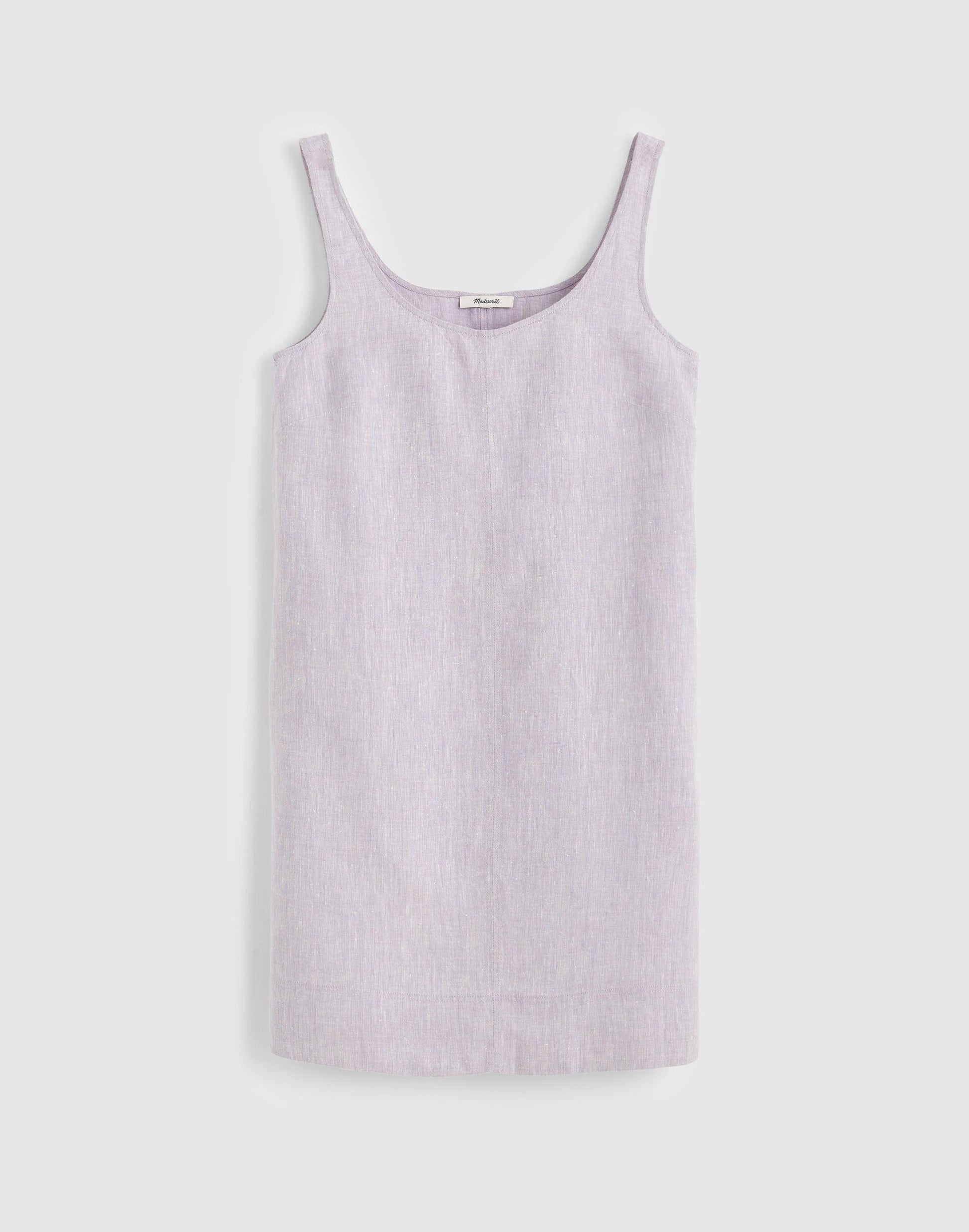 Madewell Scoopneck Mini Shift Dress in 100% Linen