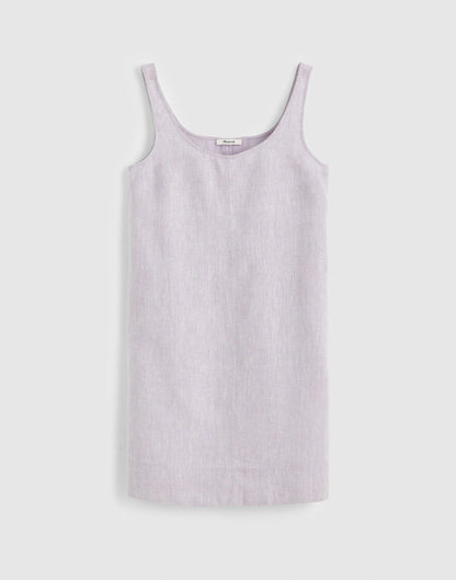Madewell Scoopneck Mini Shift Dress in 100% Linen