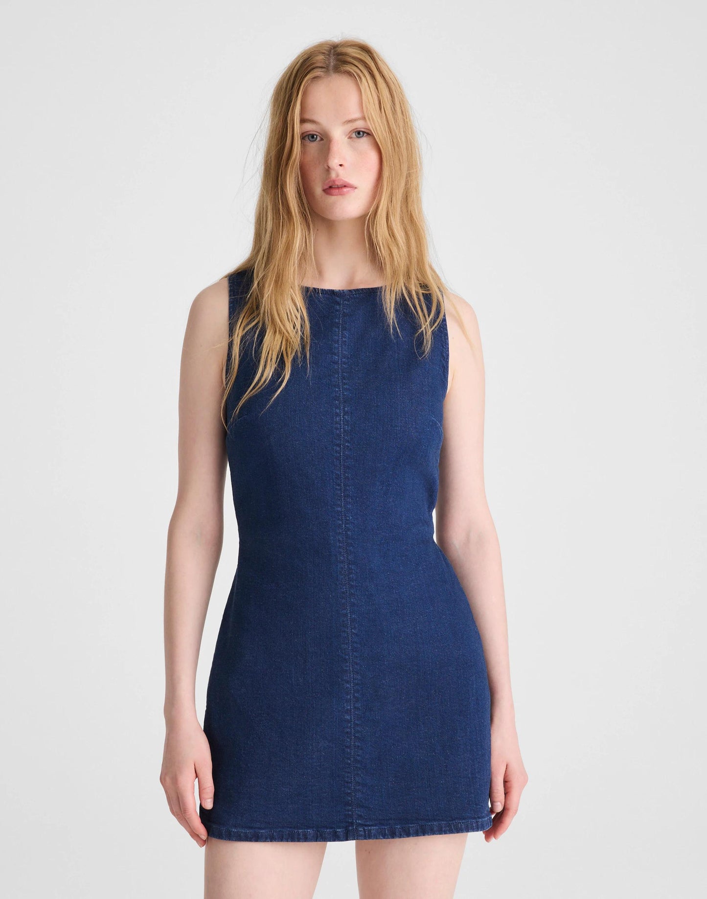 Madewell Denim Boatneck Skort Romper