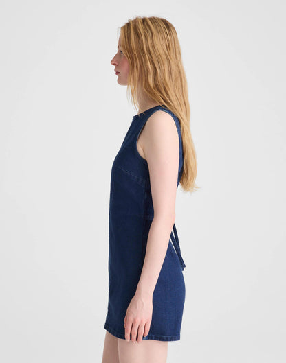 Madewell Denim Boatneck Skort Romper
