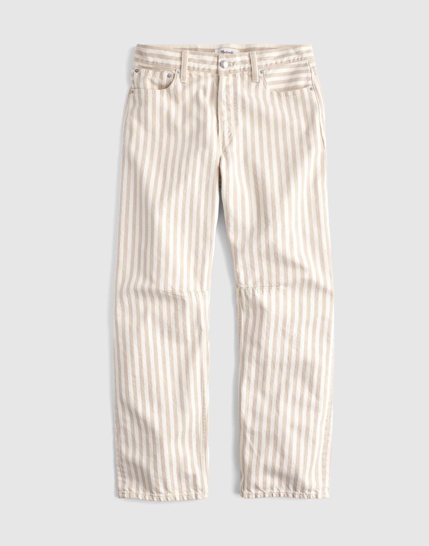 Madewell The Darted Barrel-Leg Jean in Airy Denim