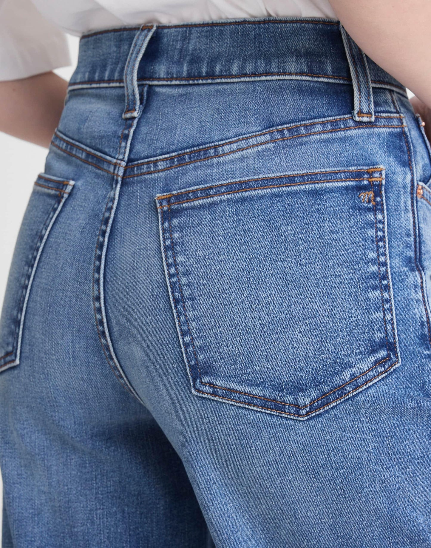 Madewell The Wide-Leg Crop Jean in Super Stretch Denim