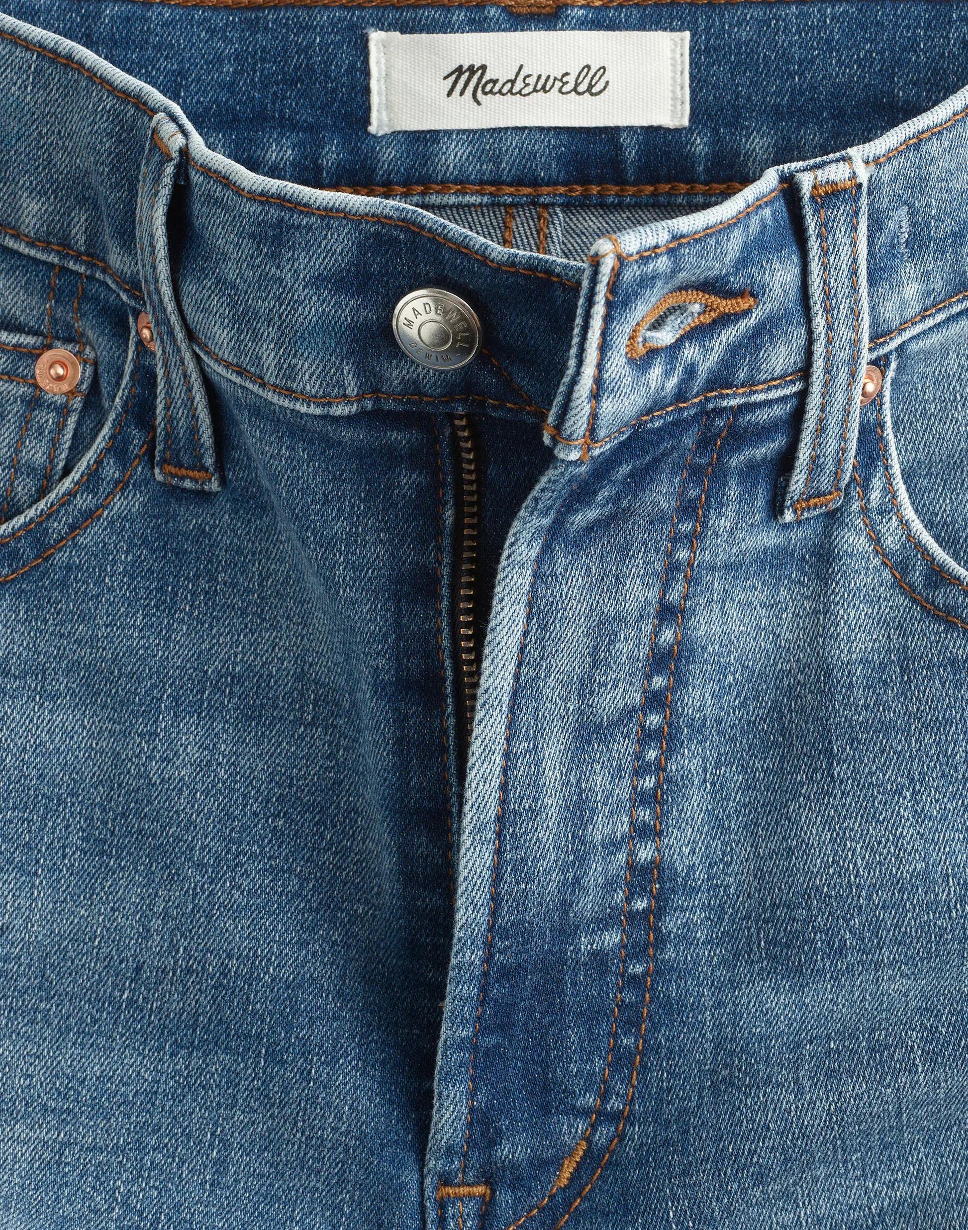 Madewell The Wide-Leg Crop Jean in Super Stretch Denim