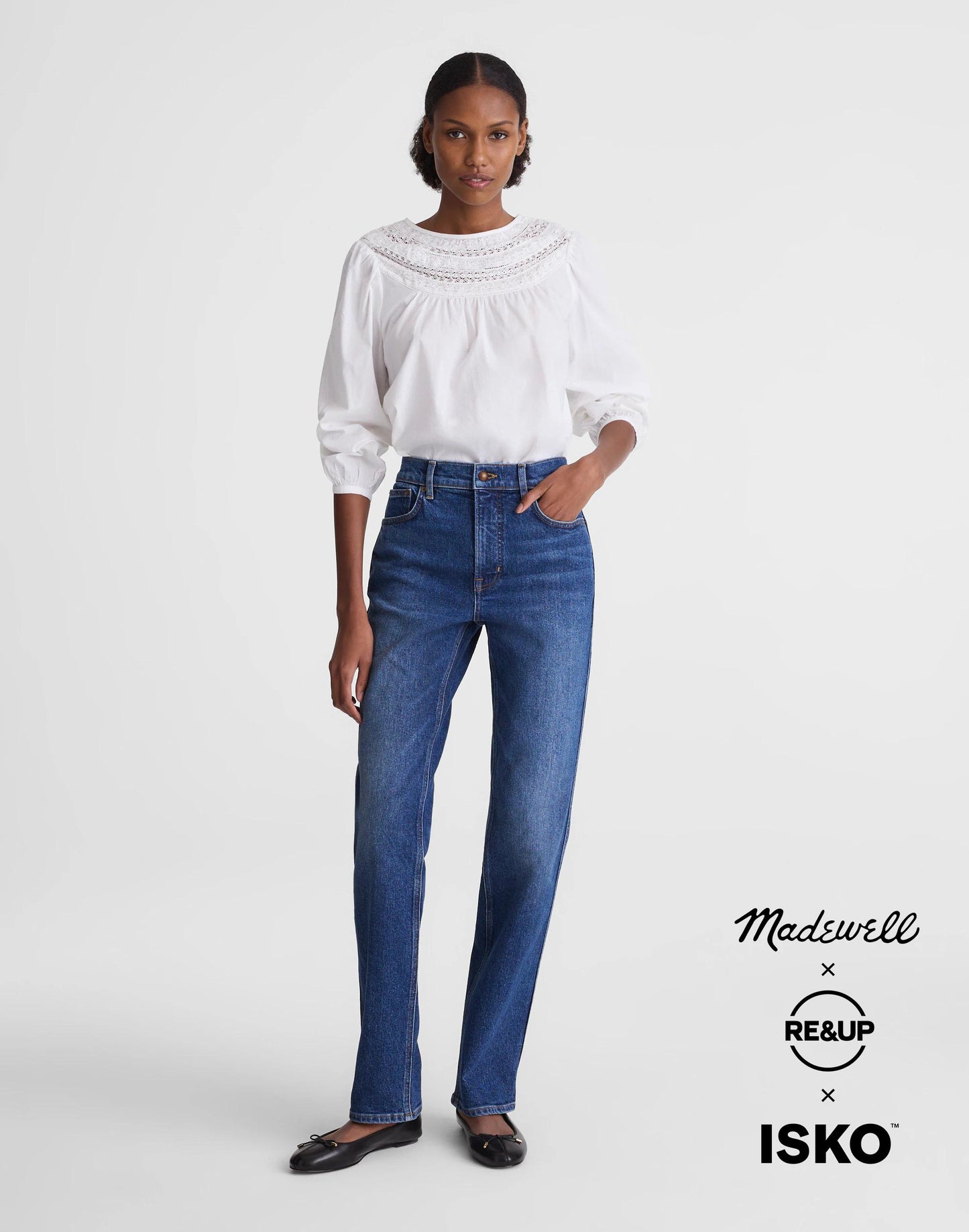 Madewell Circular Longline Straight Jean
