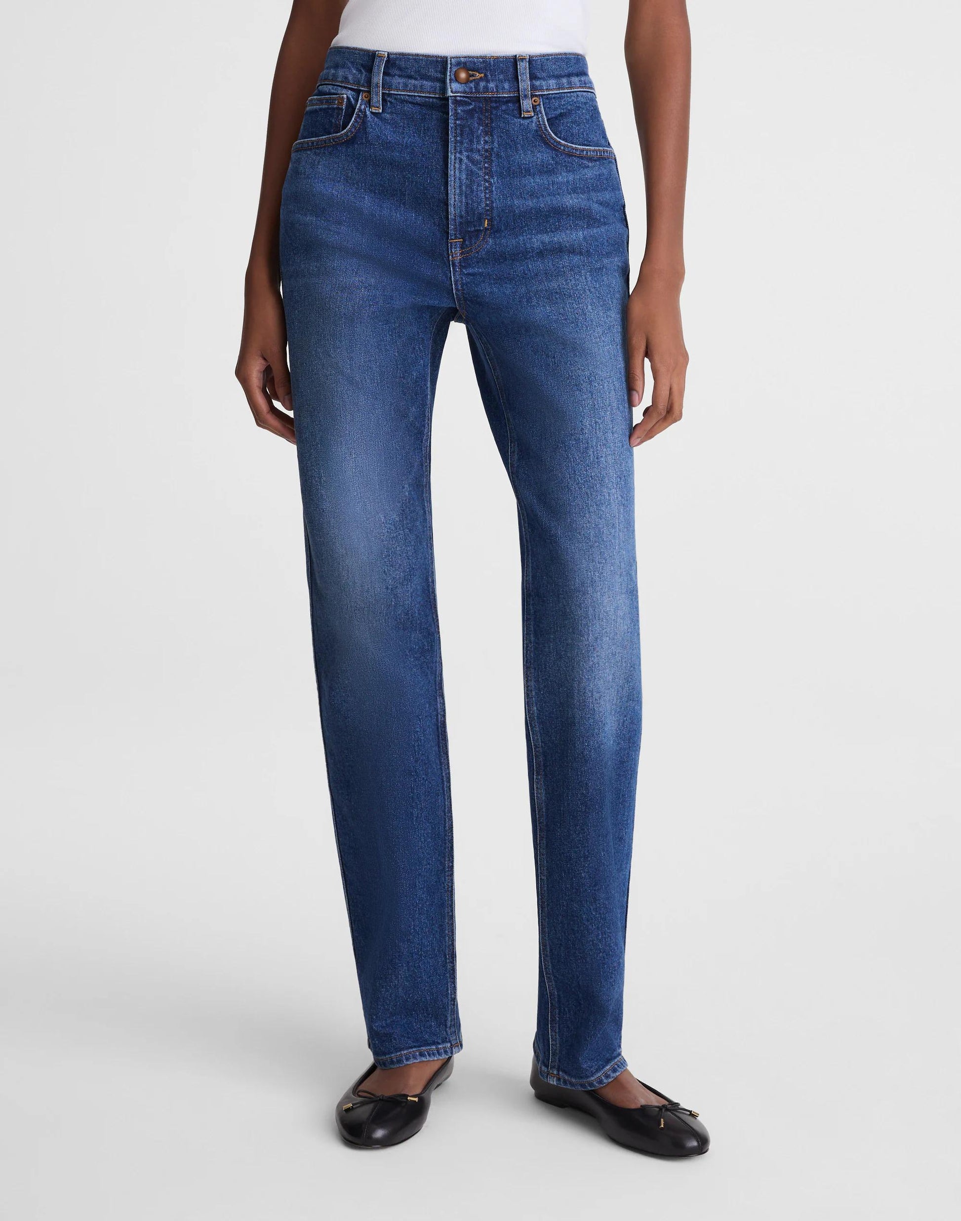 Madewell Circular Longline Straight Jean