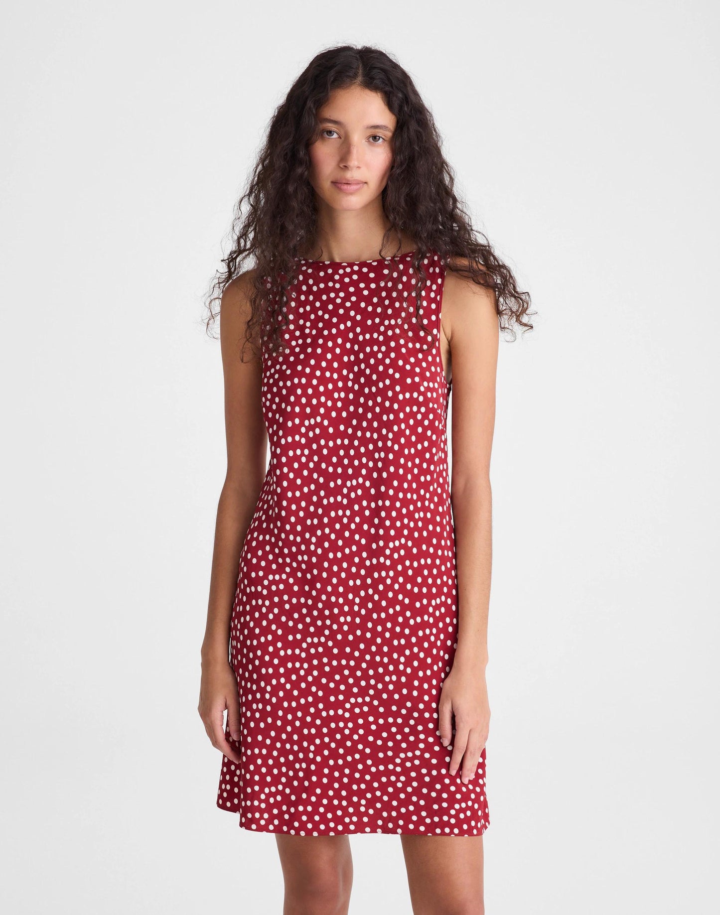 Madewell Boatneck Sleeveless Mini Dress