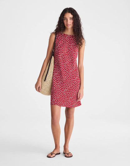 Madewell Boatneck Sleeveless Mini Dress