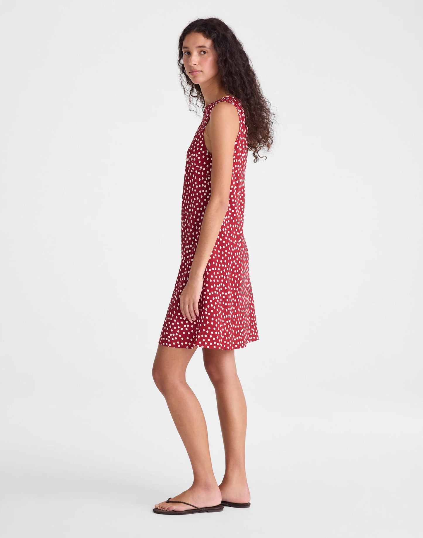 Madewell Boatneck Sleeveless Mini Dress