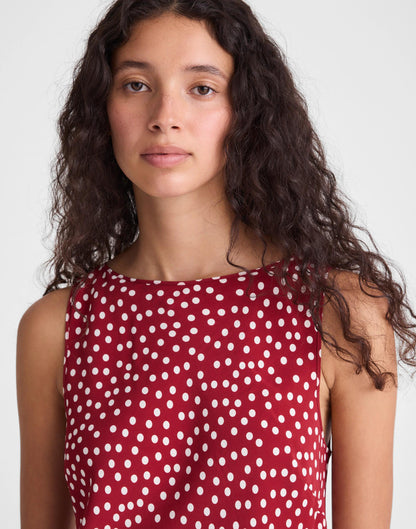 Madewell Boatneck Sleeveless Mini Dress