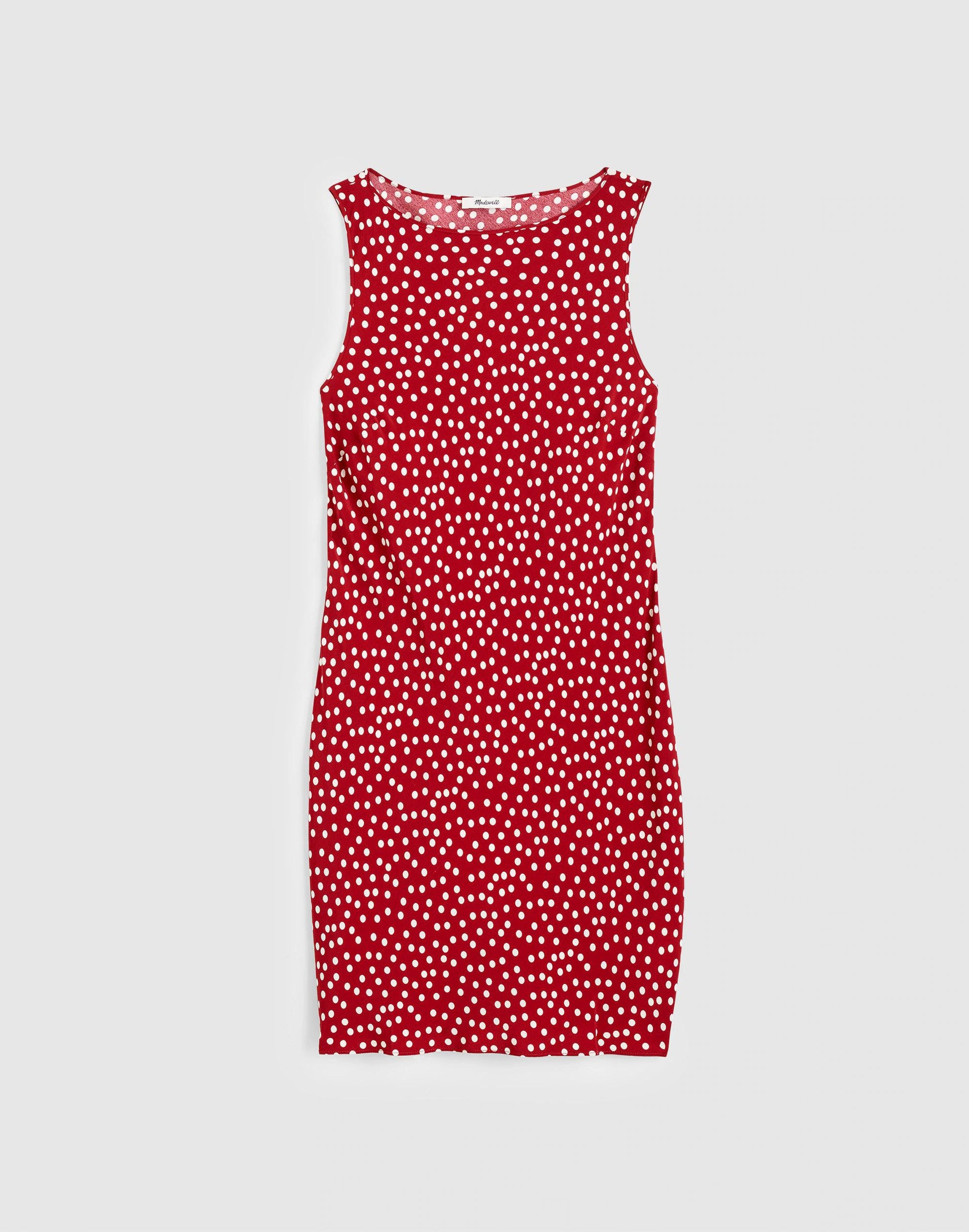 Madewell Boatneck Sleeveless Mini Dress