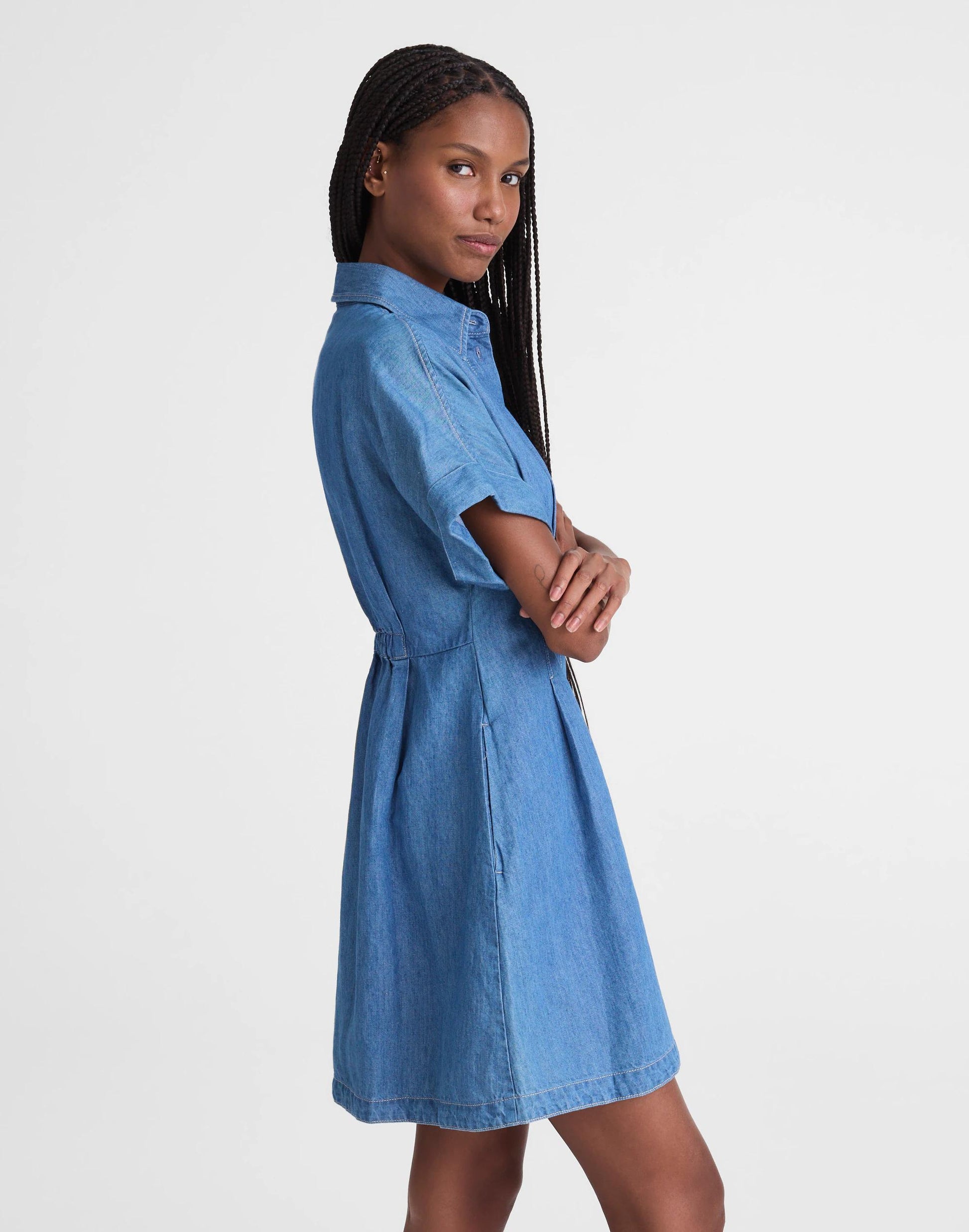 Madewell The Perry Denim Shirtdress