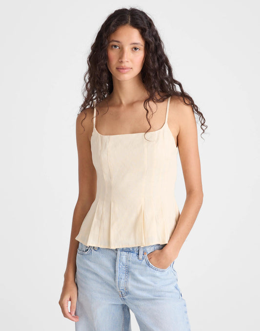 Madewell Darted Peplum Cami Top