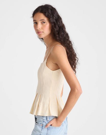 Madewell Darted Peplum Cami Top