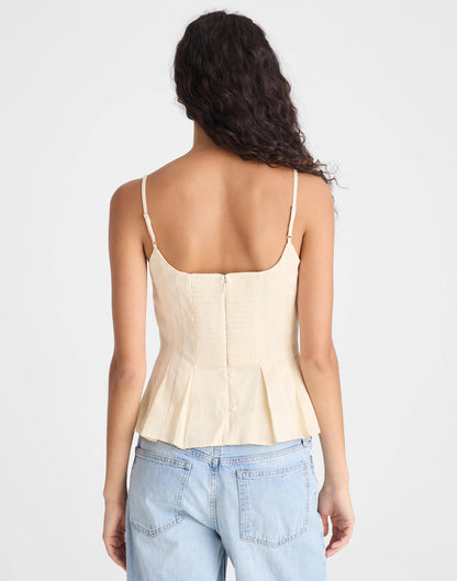 Madewell Darted Peplum Cami Top