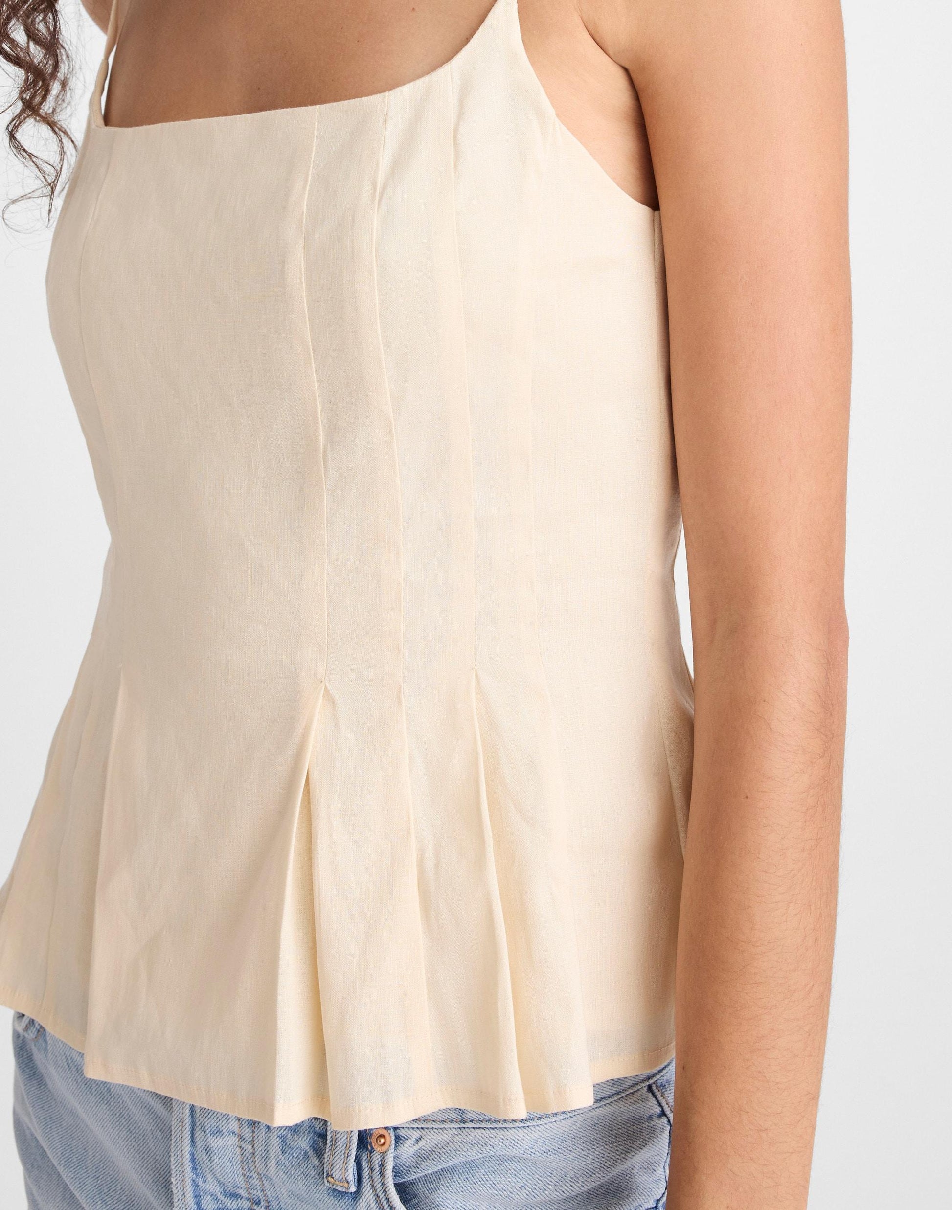 Madewell Darted Peplum Cami Top