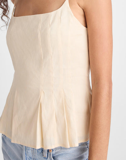 Madewell Darted Peplum Cami Top