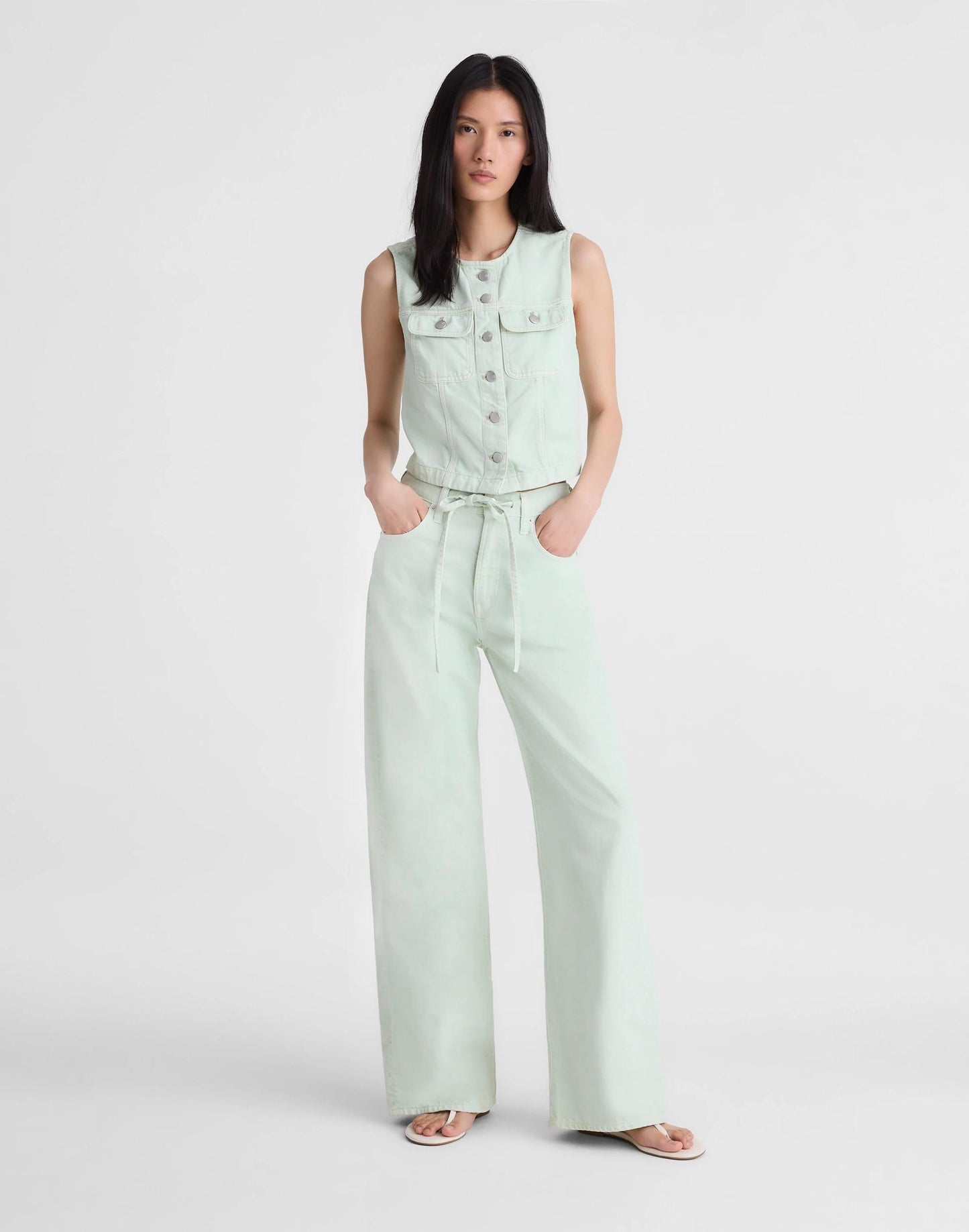 Madewell Madewell x Shopbop Airy Denim Crop Vest