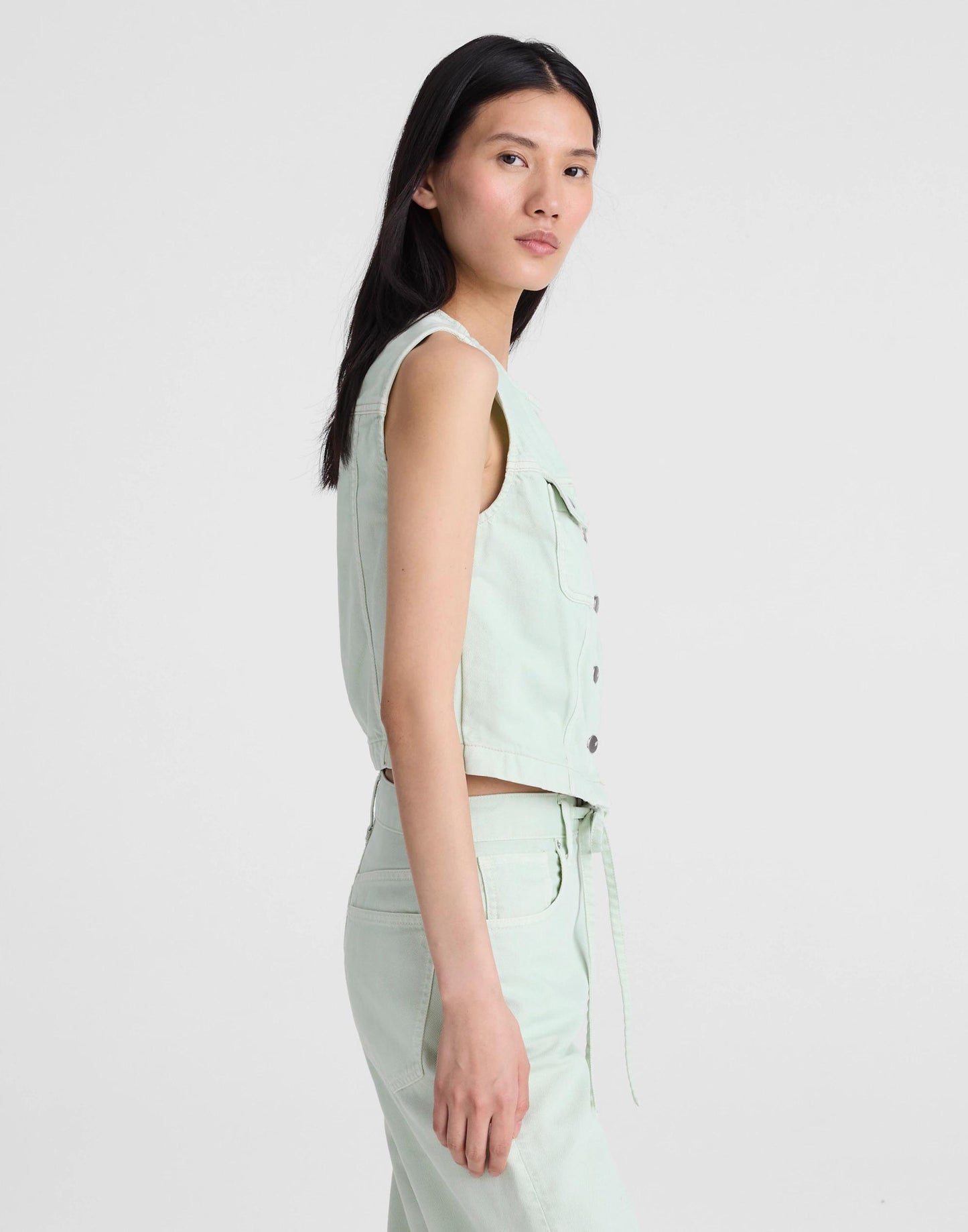 Madewell Madewell x Shopbop Airy Denim Crop Vest