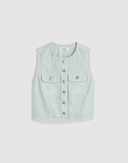 Madewell Madewell x Shopbop Airy Denim Crop Vest
