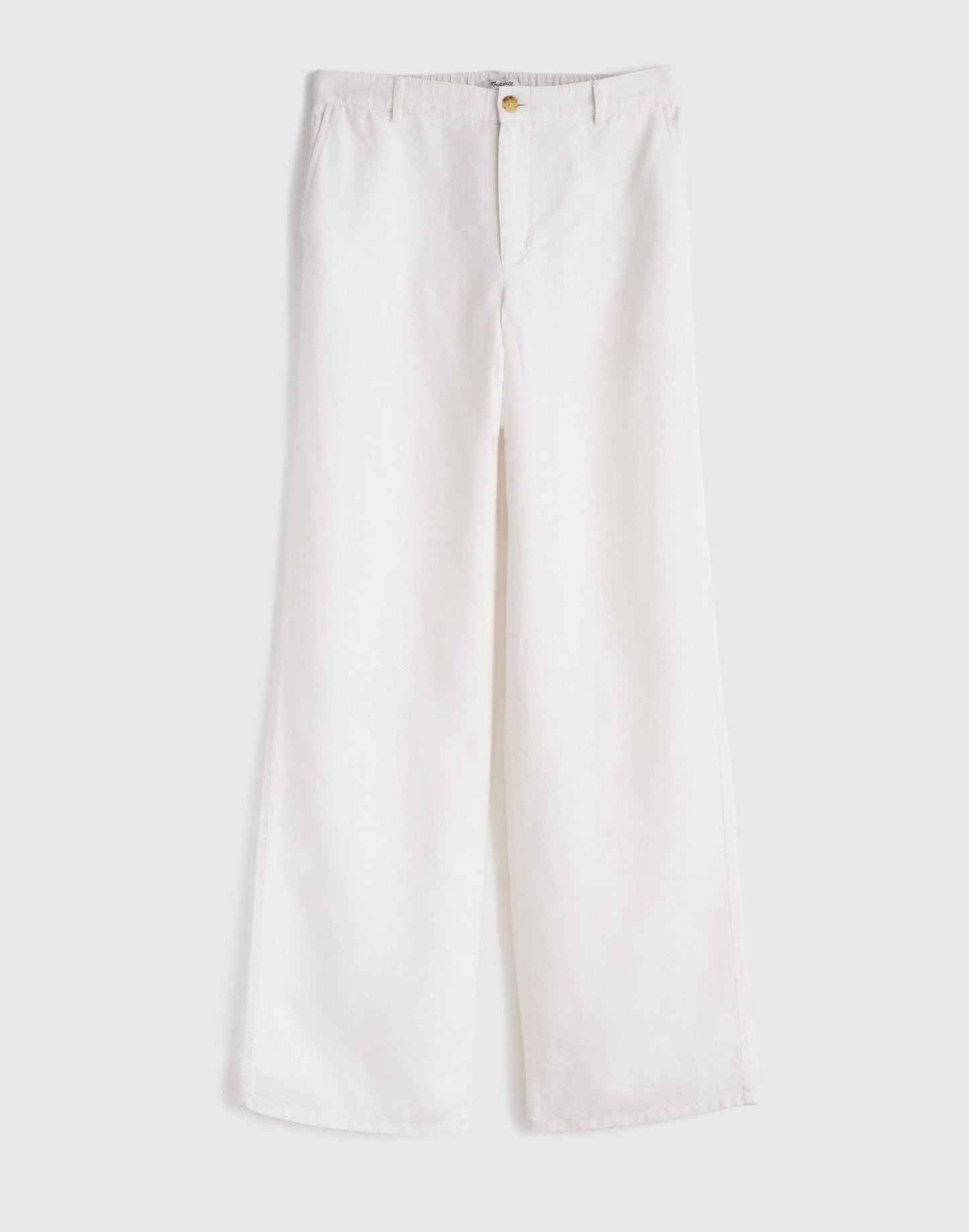 Madewell The Zoe Relaxed Straight Pant in 100% Linen