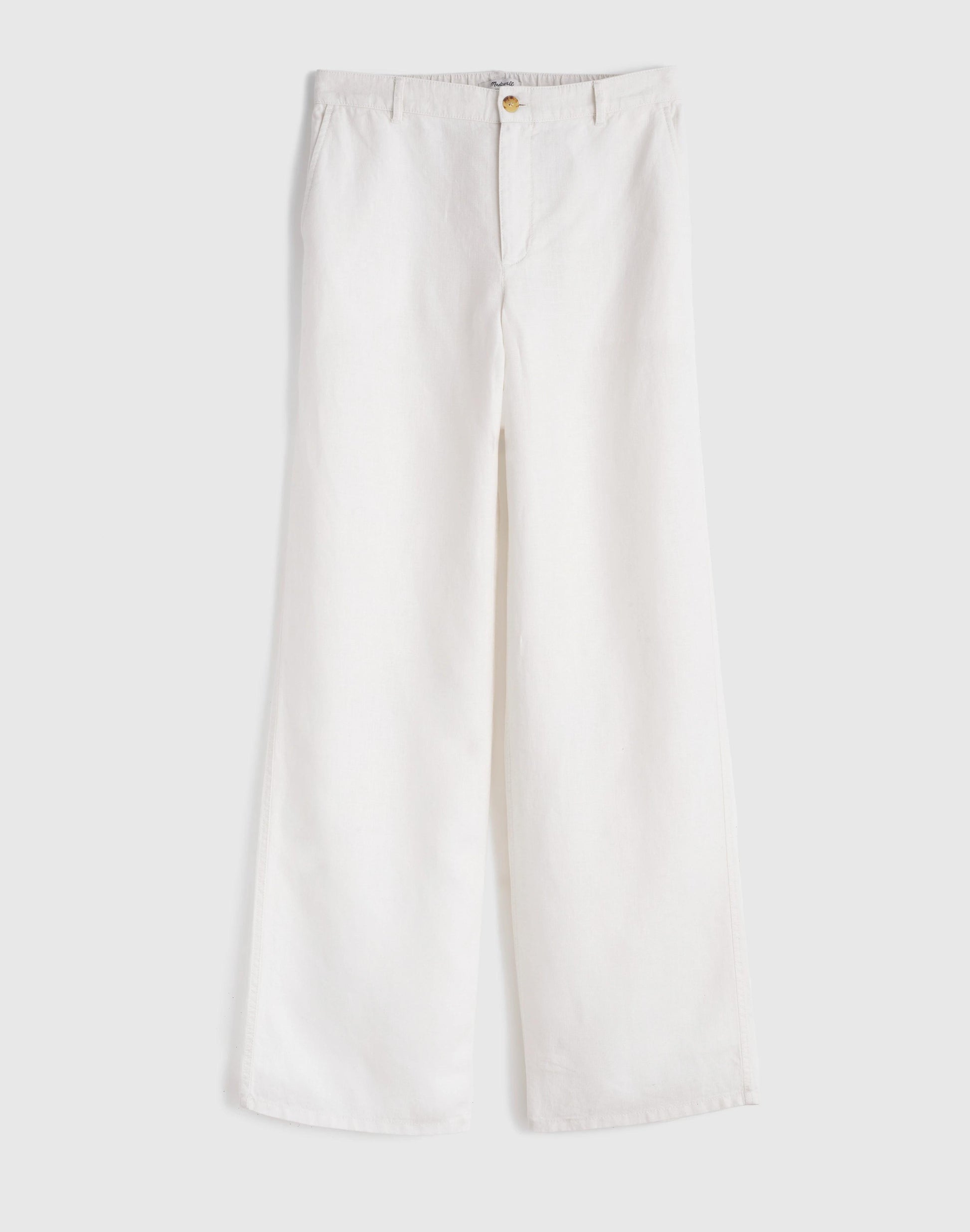 Madewell The Zoe Relaxed Straight Pant in 100% Linen