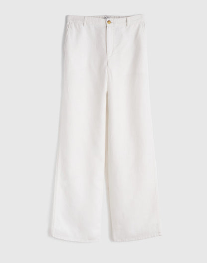 Madewell The Zoe Relaxed Straight Pant in 100% Linen