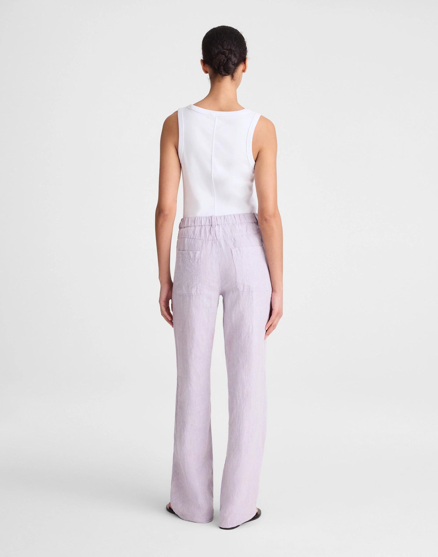 Madewell The Zoe Relaxed Straight Pant in 100% Linen