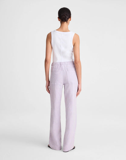 Madewell The Zoe Relaxed Straight Pant in 100% Linen