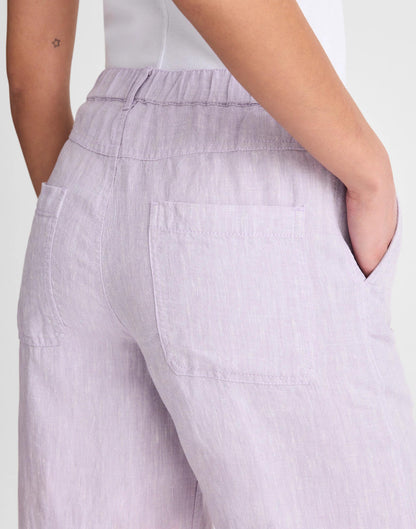 Madewell The Zoe Relaxed Straight Pant in 100% Linen