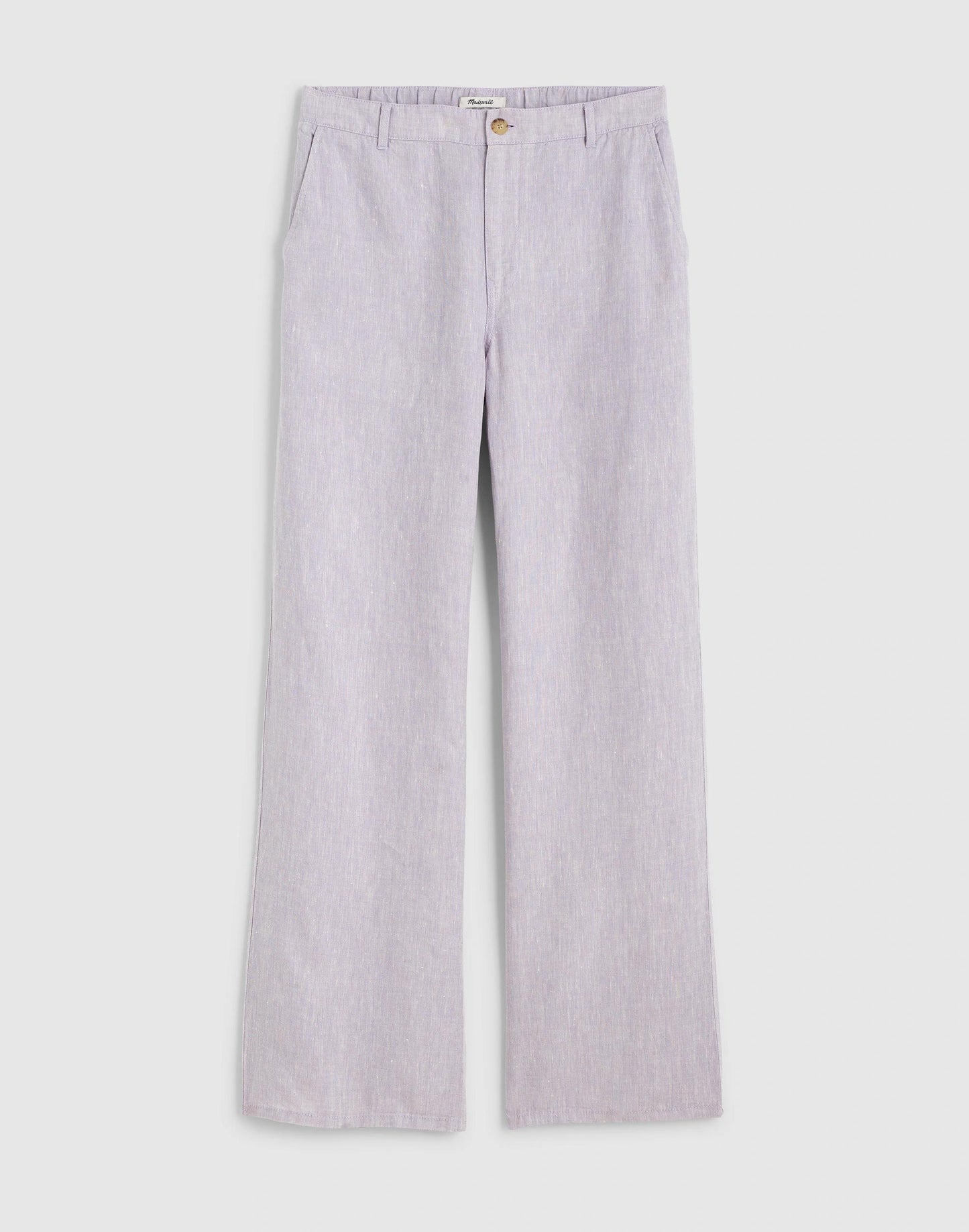 Madewell The Zoe Relaxed Straight Pant in 100% Linen