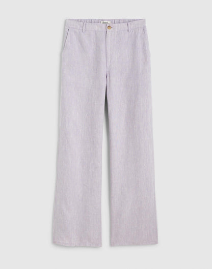 Madewell The Zoe Relaxed Straight Pant in 100% Linen