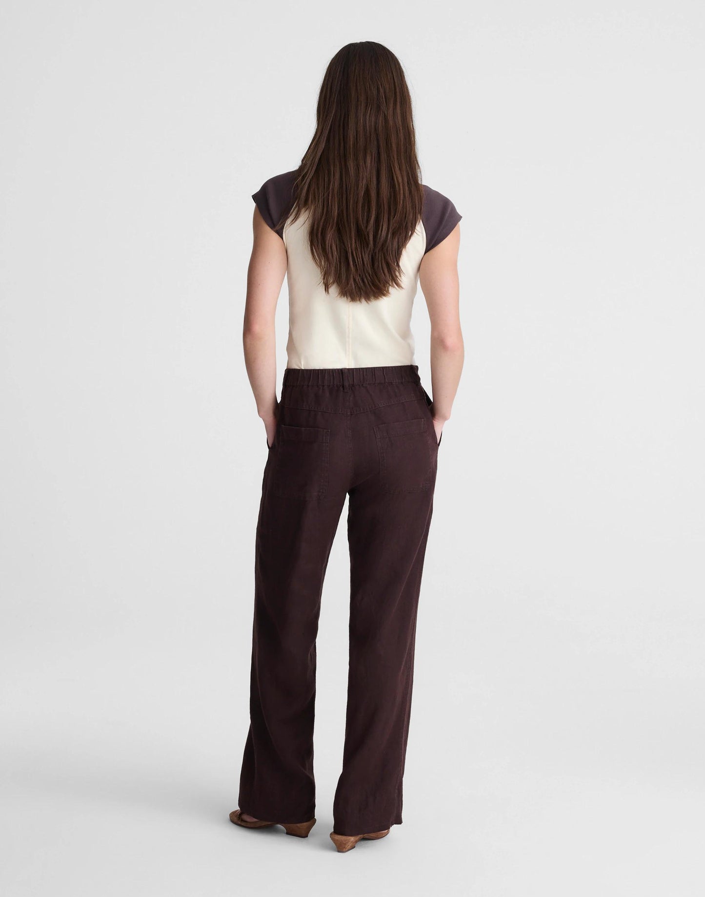 Madewell The Zoe Relaxed Straight Pant in 100% Linen