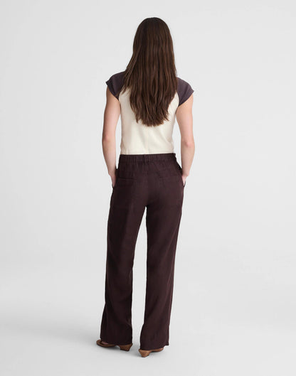 Madewell The Zoe Relaxed Straight Pant in 100% Linen